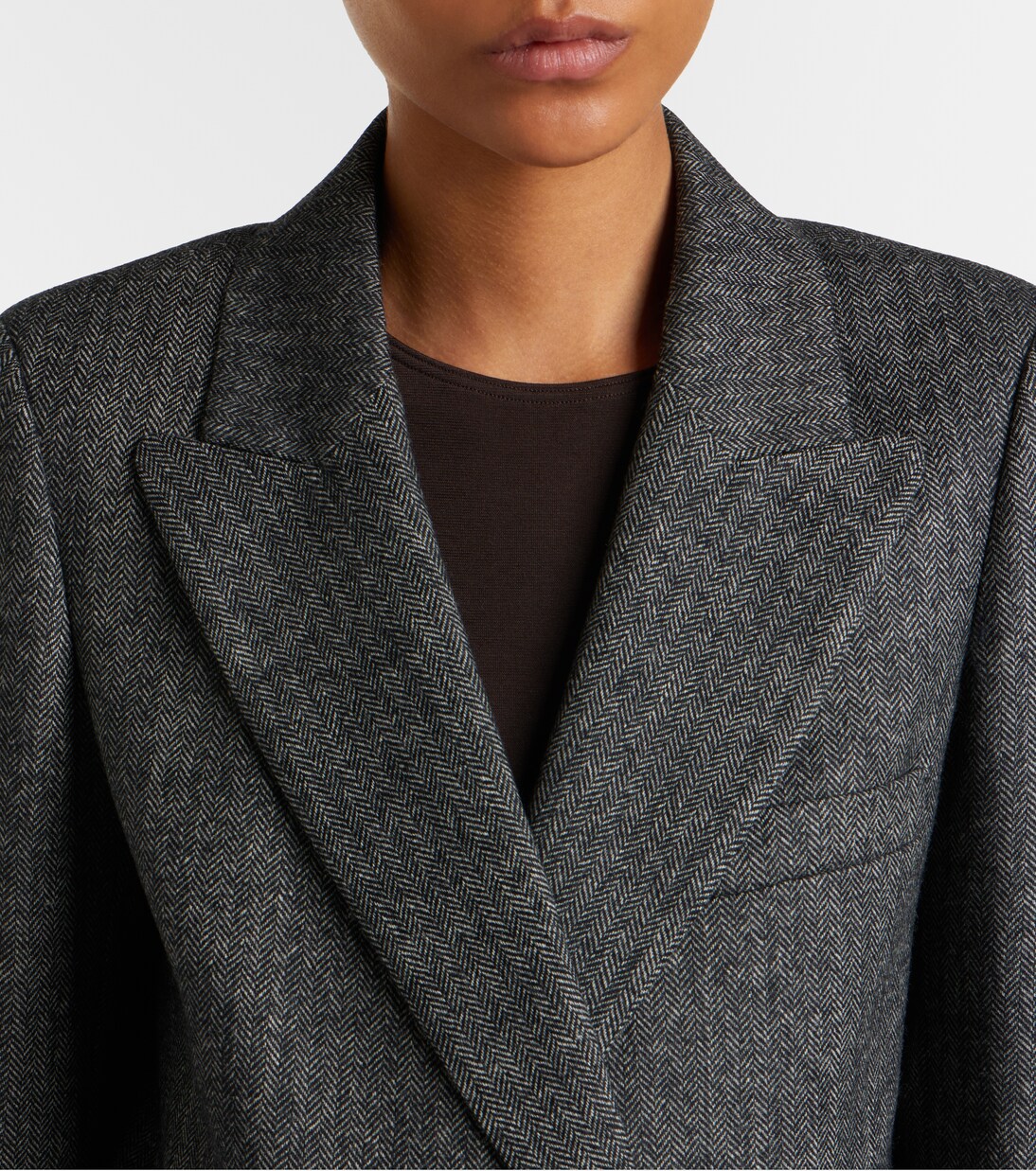 Everyday herringbone wool-blend blazer | Blazé Milano
