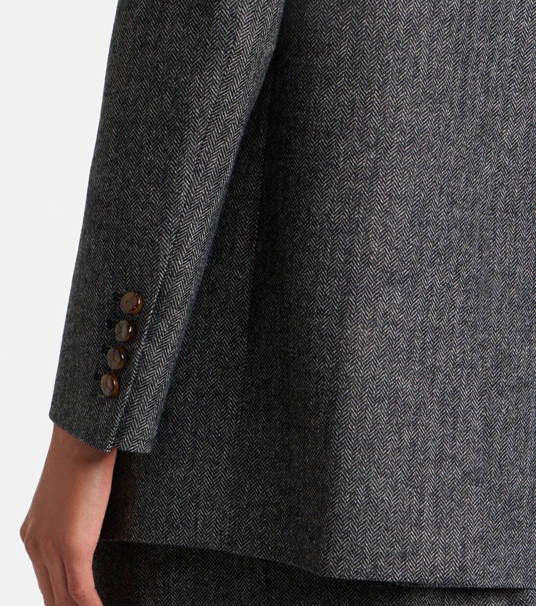 Everyday herringbone wool-blend blazer | Blazé Milano