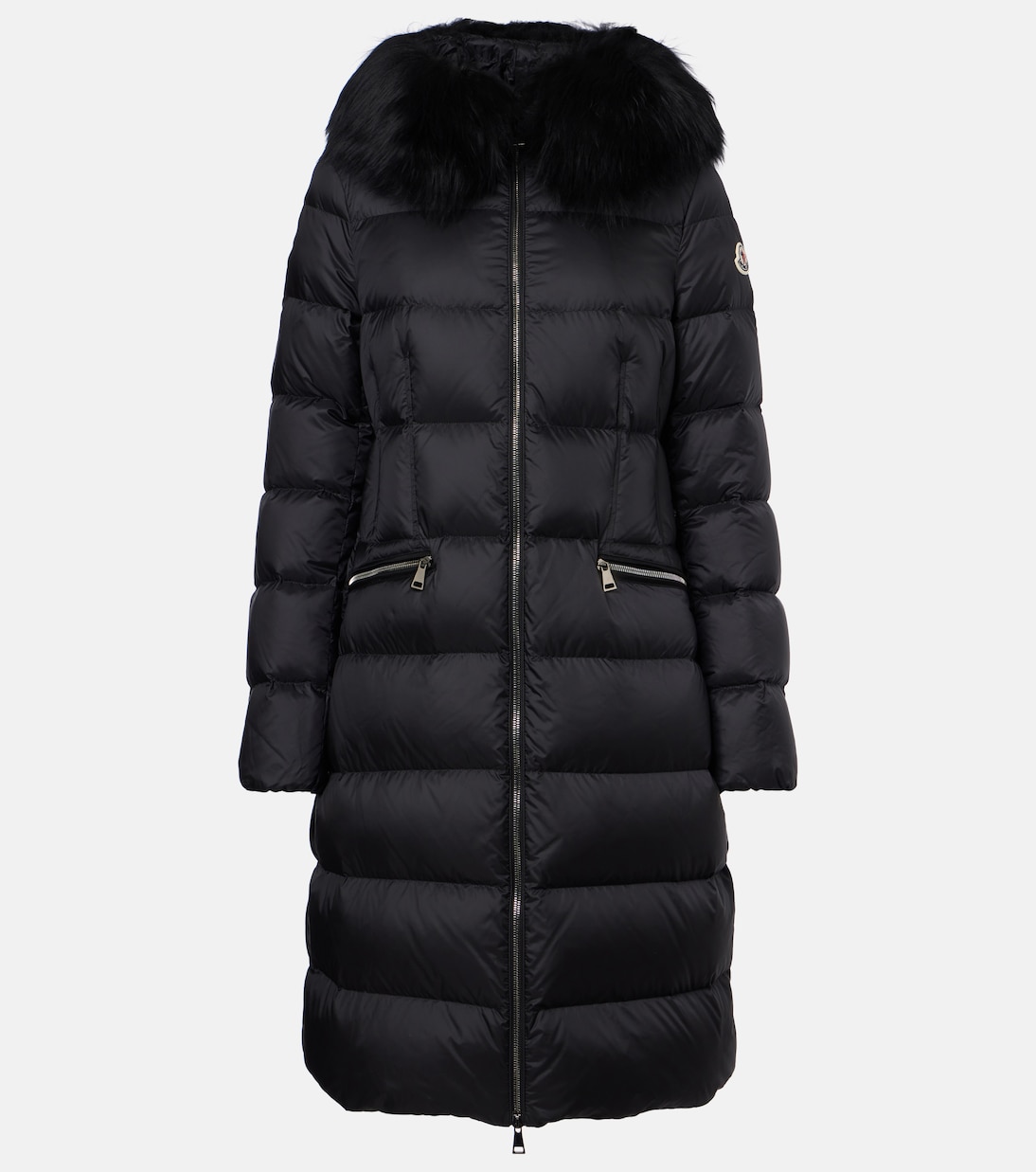 Boedic shearling-trimmed down coat | Moncler