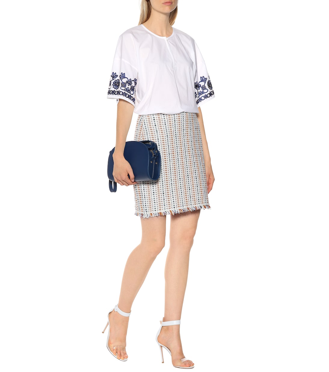 Minirock Hollis aus Leinen und Baumwolle | Tory Burch