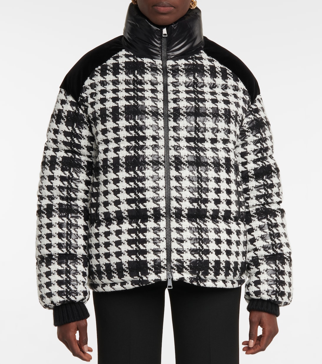 Erine checked puffer jacket | Moncler