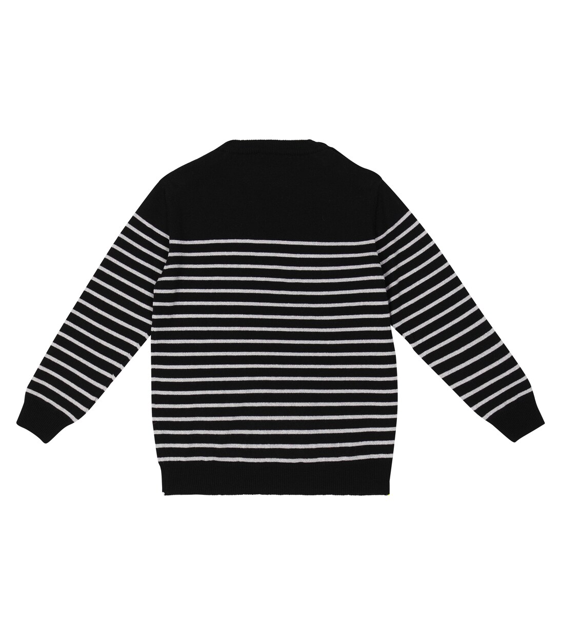 Striped lamé virgin wool sweater | Balmain Kids