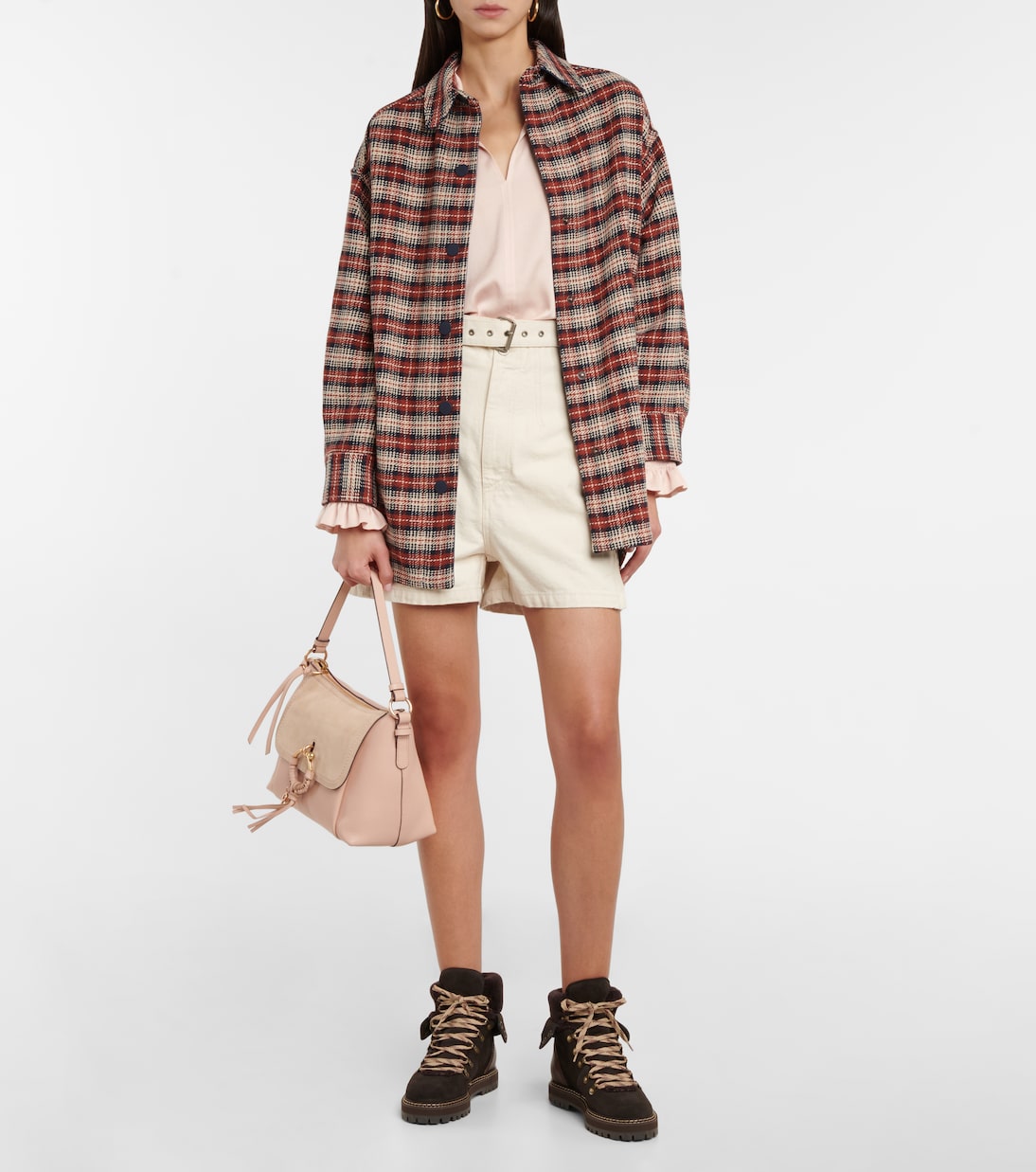 Schnürstiefel Eileen aus Veloursleder | See By Chloé