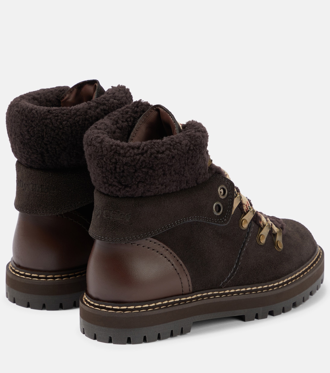 Schnürstiefel Eileen aus Veloursleder | See By Chloé