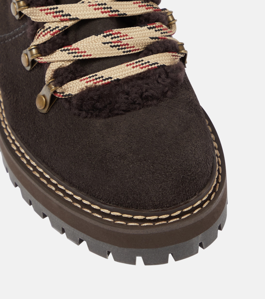 Schnürstiefel Eileen aus Veloursleder | See By Chloé