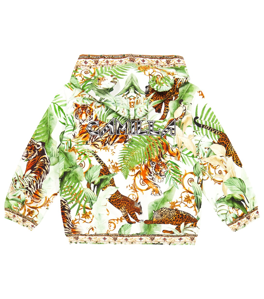 Sweat-shirt à capuche zippé imprimé | Camilla Kids