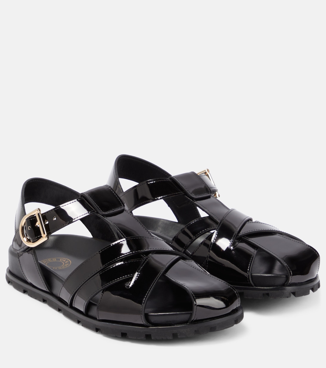 Sandalen aus Lackleder | Dries Van Noten