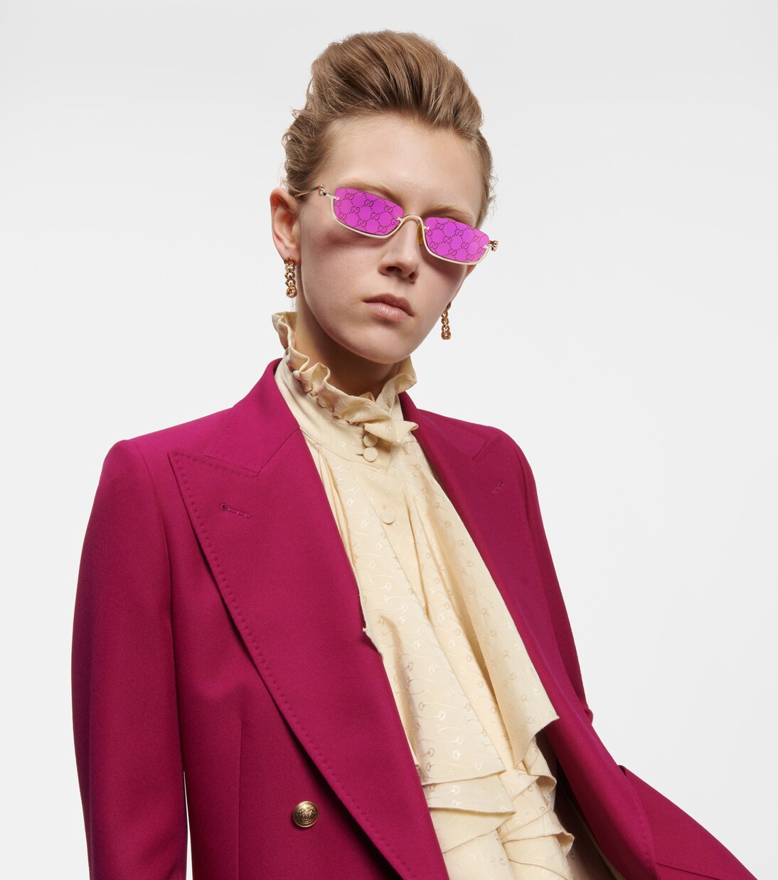 GG 렉탱귤러 선글라스 | Gucci