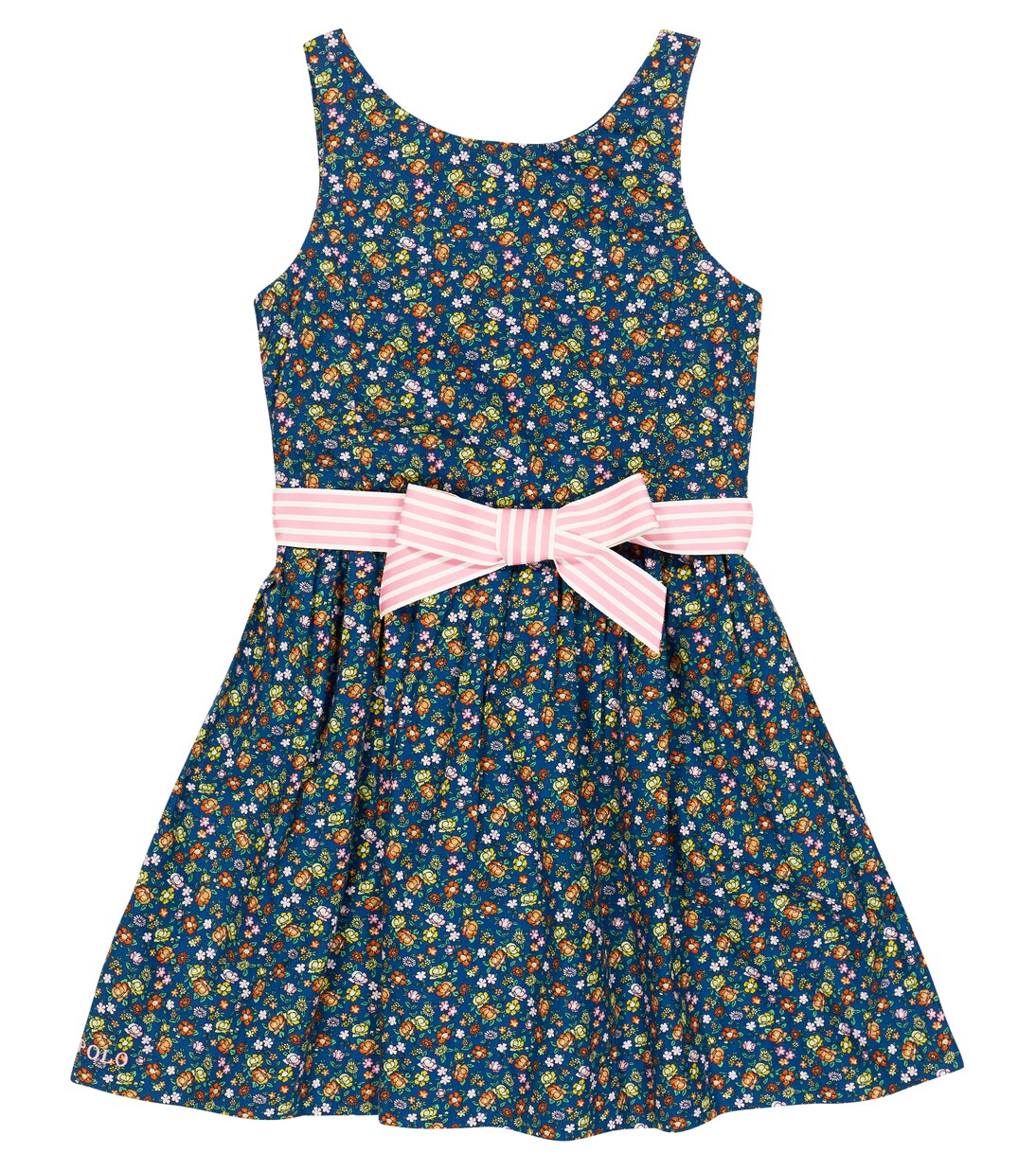 Bow-embellished floral cotton dress | Polo Ralph Lauren Kids