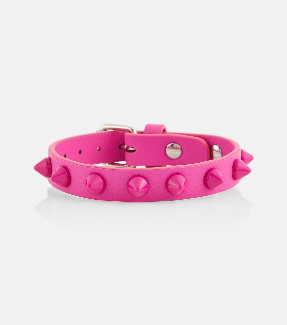 Loubilink embellished leather bracelet | Christian Louboutin