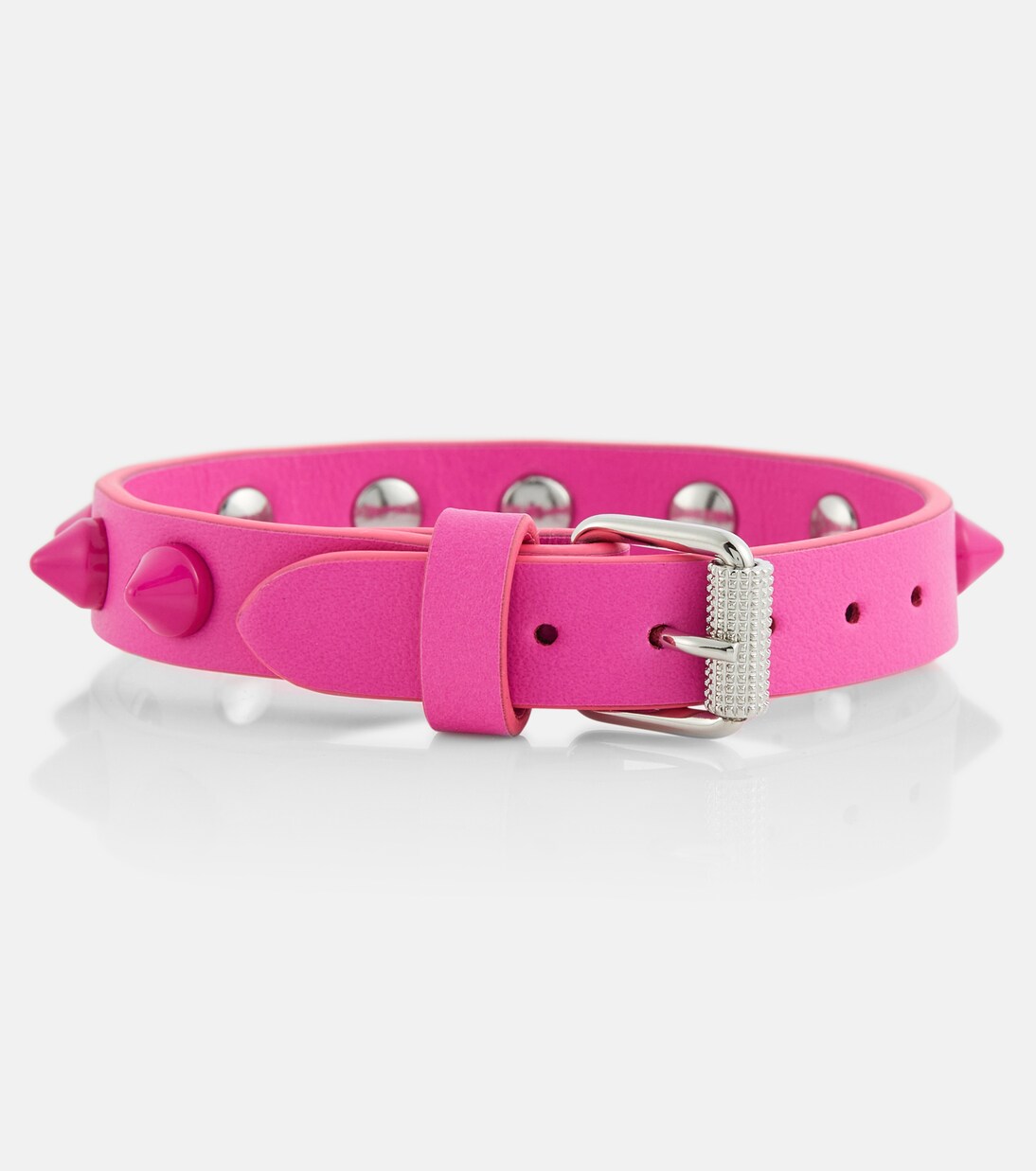 Loubilink embellished leather bracelet | Christian Louboutin