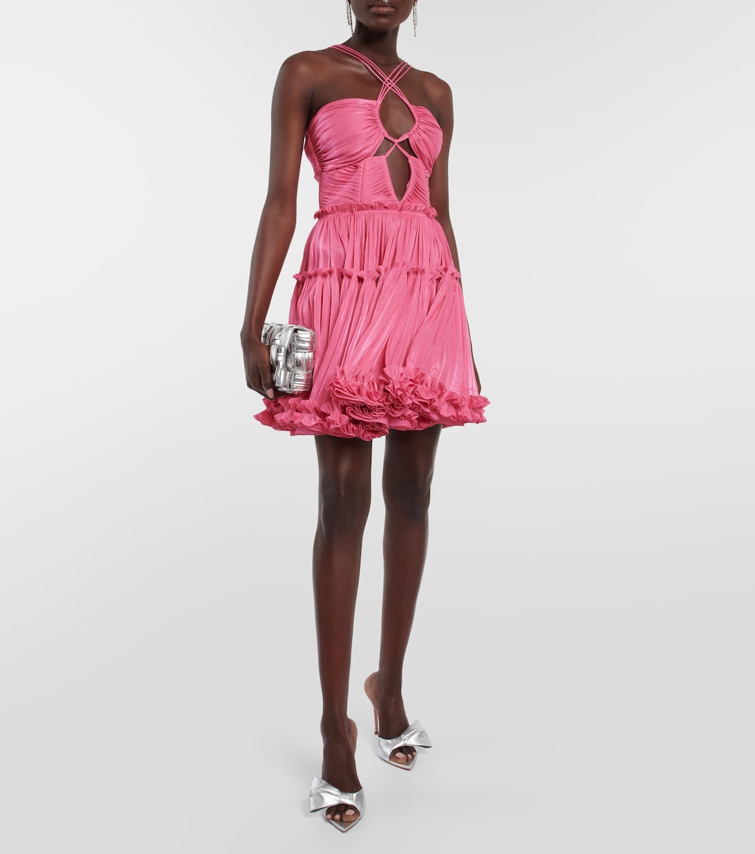 Pantoletten aus Metallic-Leder | Gianvito Rossi