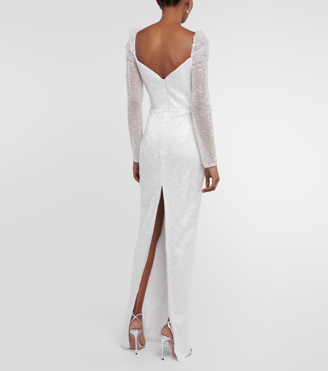 Bridal Robe Rossalind mit Pailletten | Rasario