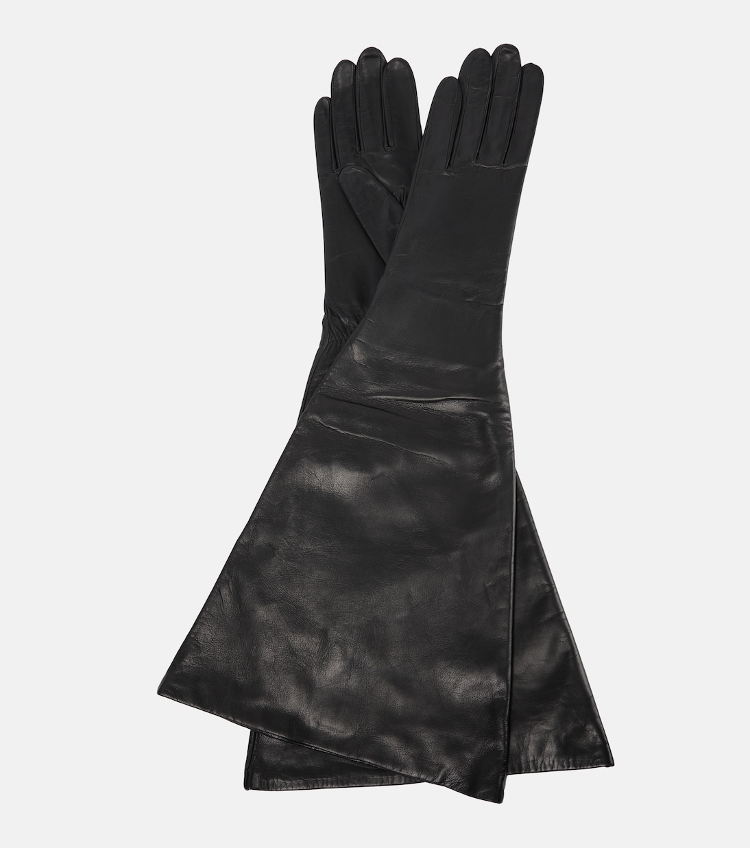 Flared leather gloves | Alaïa