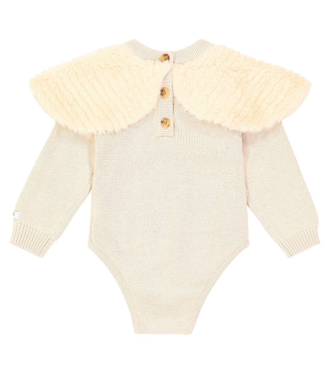Embroidered cotton jersey onesie | Donsje