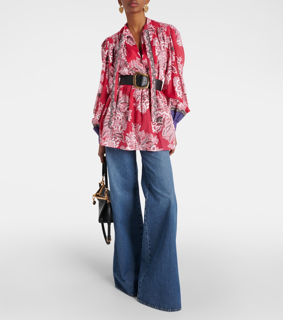 Bedruckte Bluse aus Baumwolle und Seide | Etro