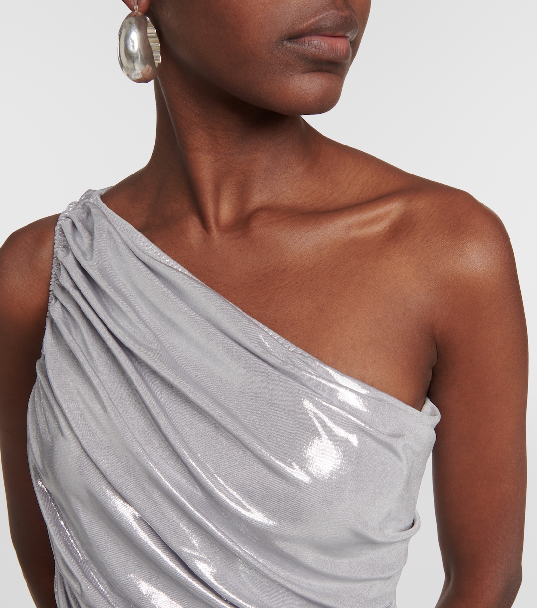 Robe Pickleball Diana en lamé | Norma Kamali