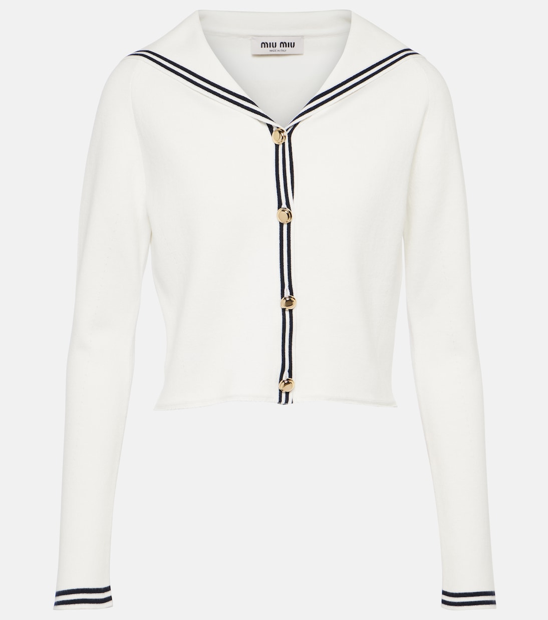 Cardigan aus einem Baumwollgemisch | Miu Miu