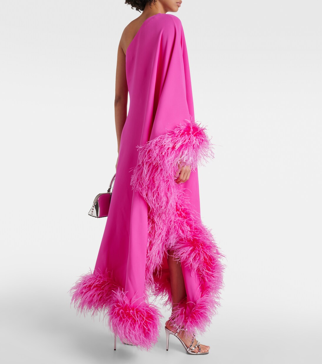 Vestido de fiesta de Cady Couture con plumas | Valentino