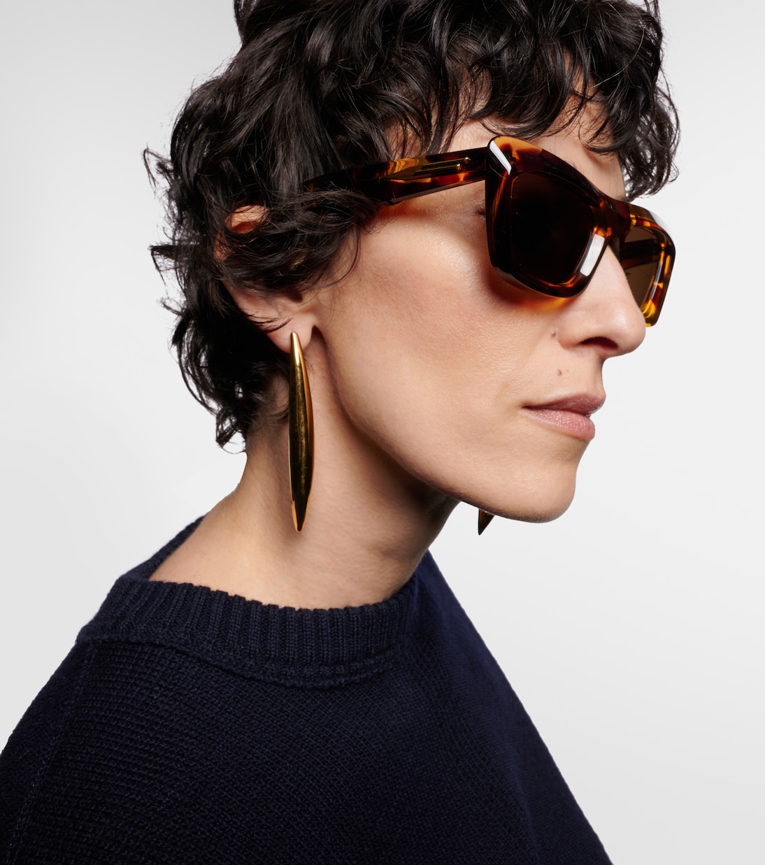 Scoop rectangular sunglasses | Bottega Veneta