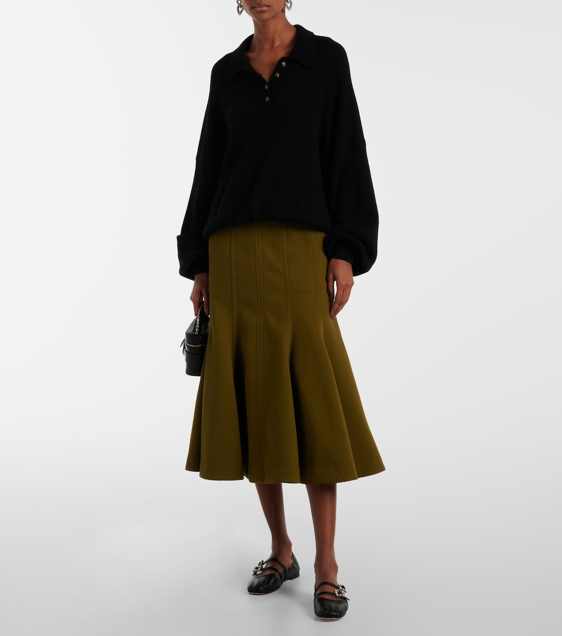 Embellished leather ballet flats | Roger Vivier