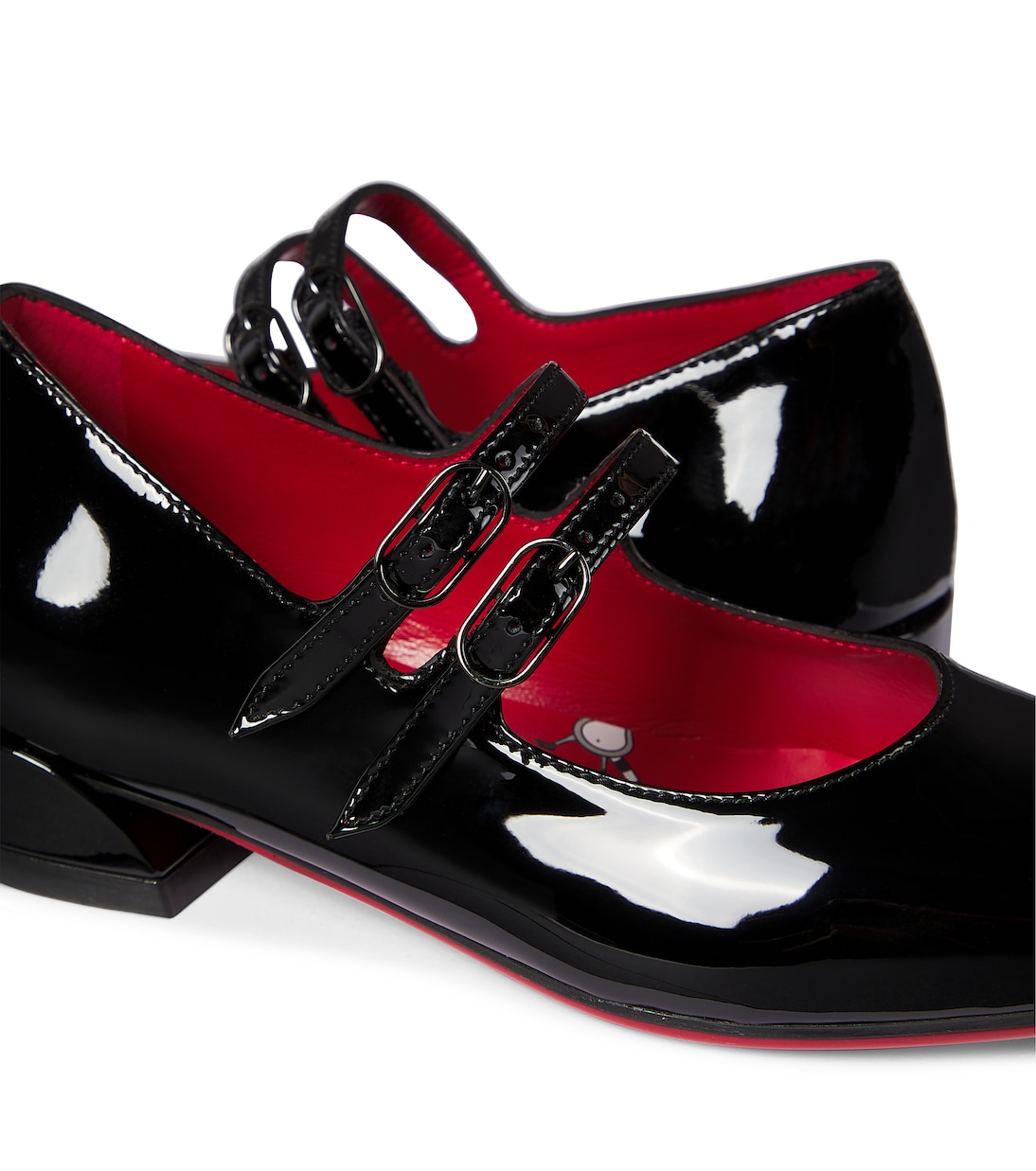 Mary-Jane-Ballerinas Jane Fille aus Lackleder | Christian Louboutin Kids