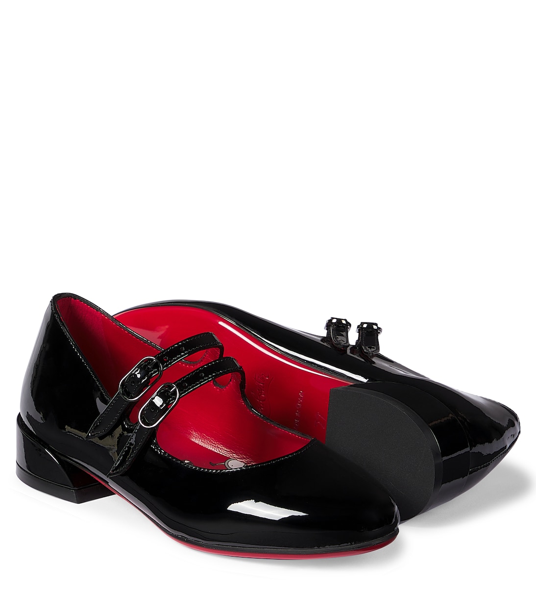 Mary-Jane-Ballerinas Jane Fille aus Lackleder | Christian Louboutin Kids