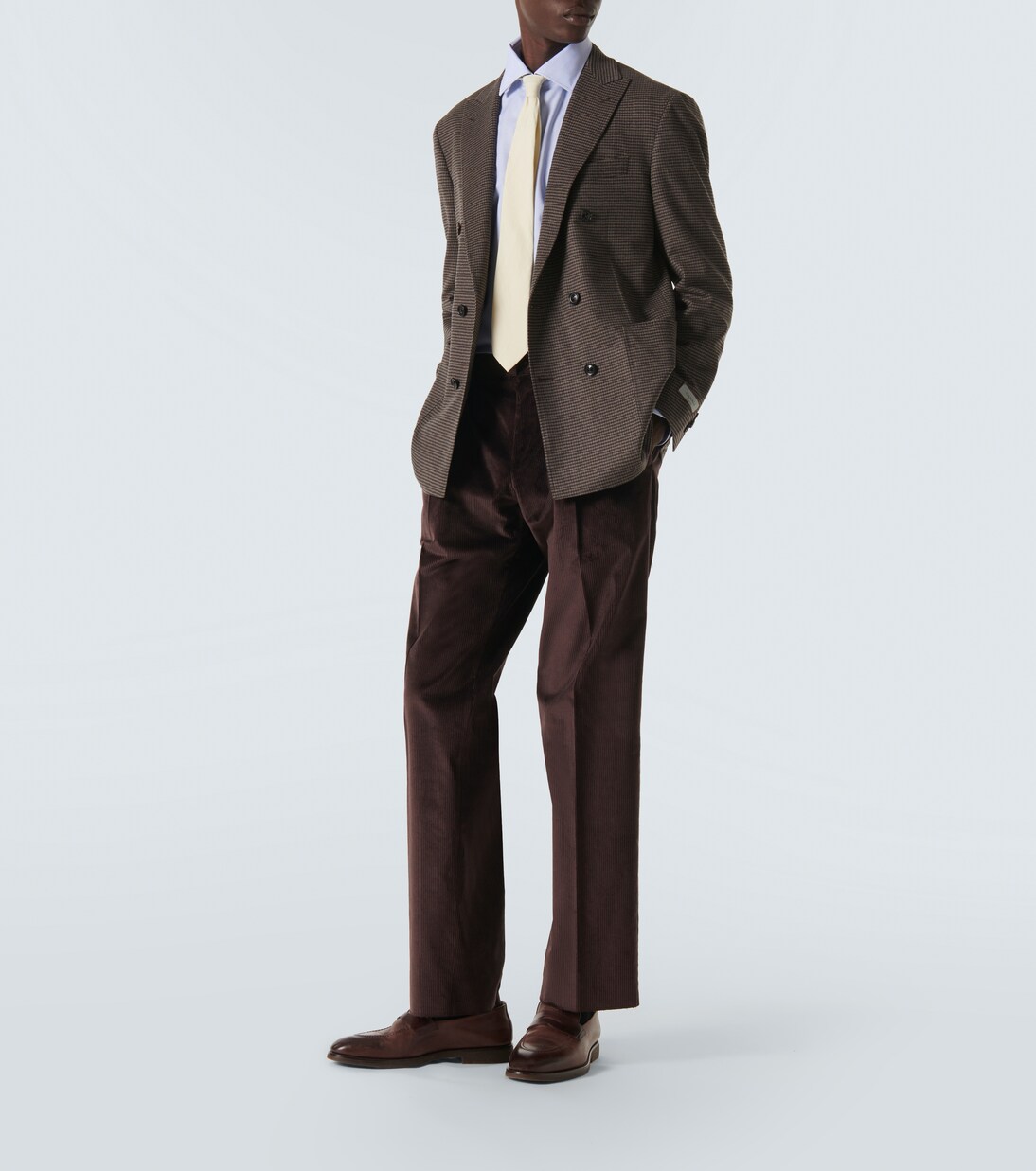 Striped cotton poplin shirt | Canali