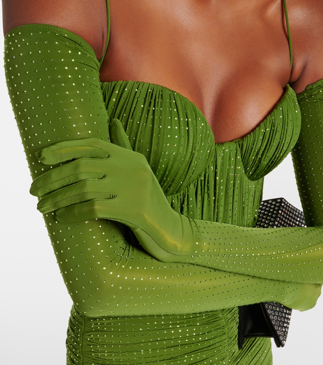 Minikleid aus Jersey mit Kristallen | Alex Perry