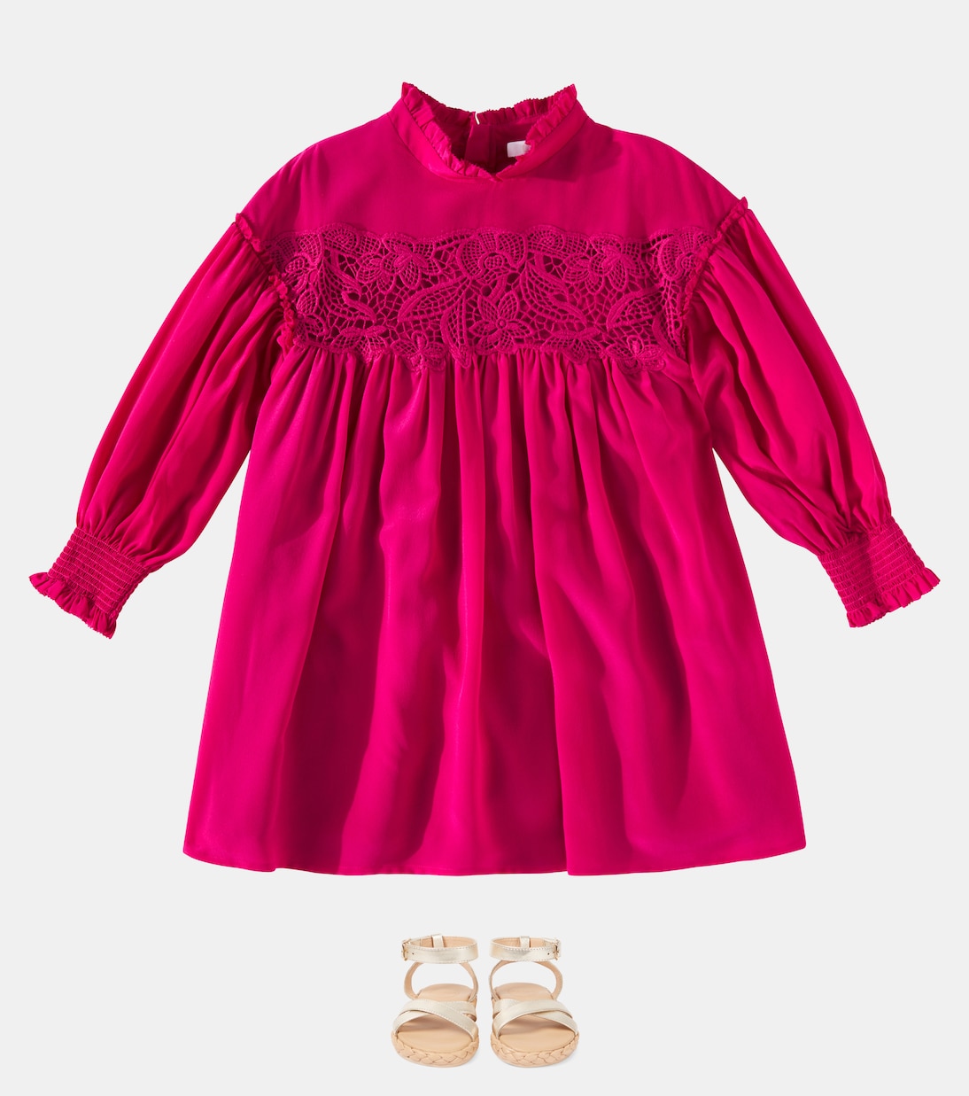 Robe en soie | Chloé Kids