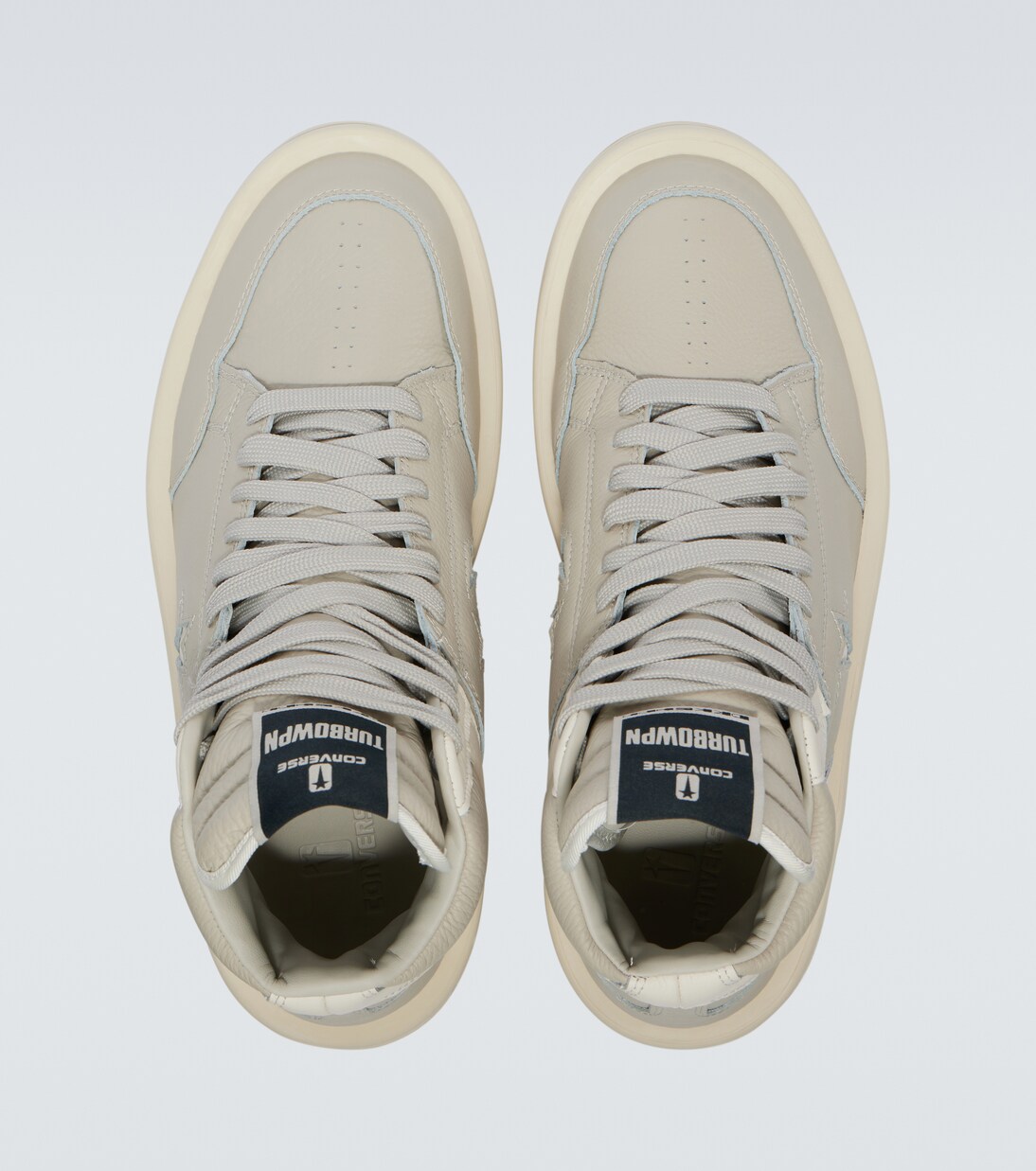 x Converse Turbowpn leather sneakers | Rick Owens
