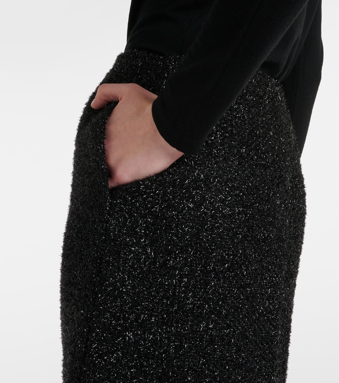 Corinna lamé pencil skirt | The Row