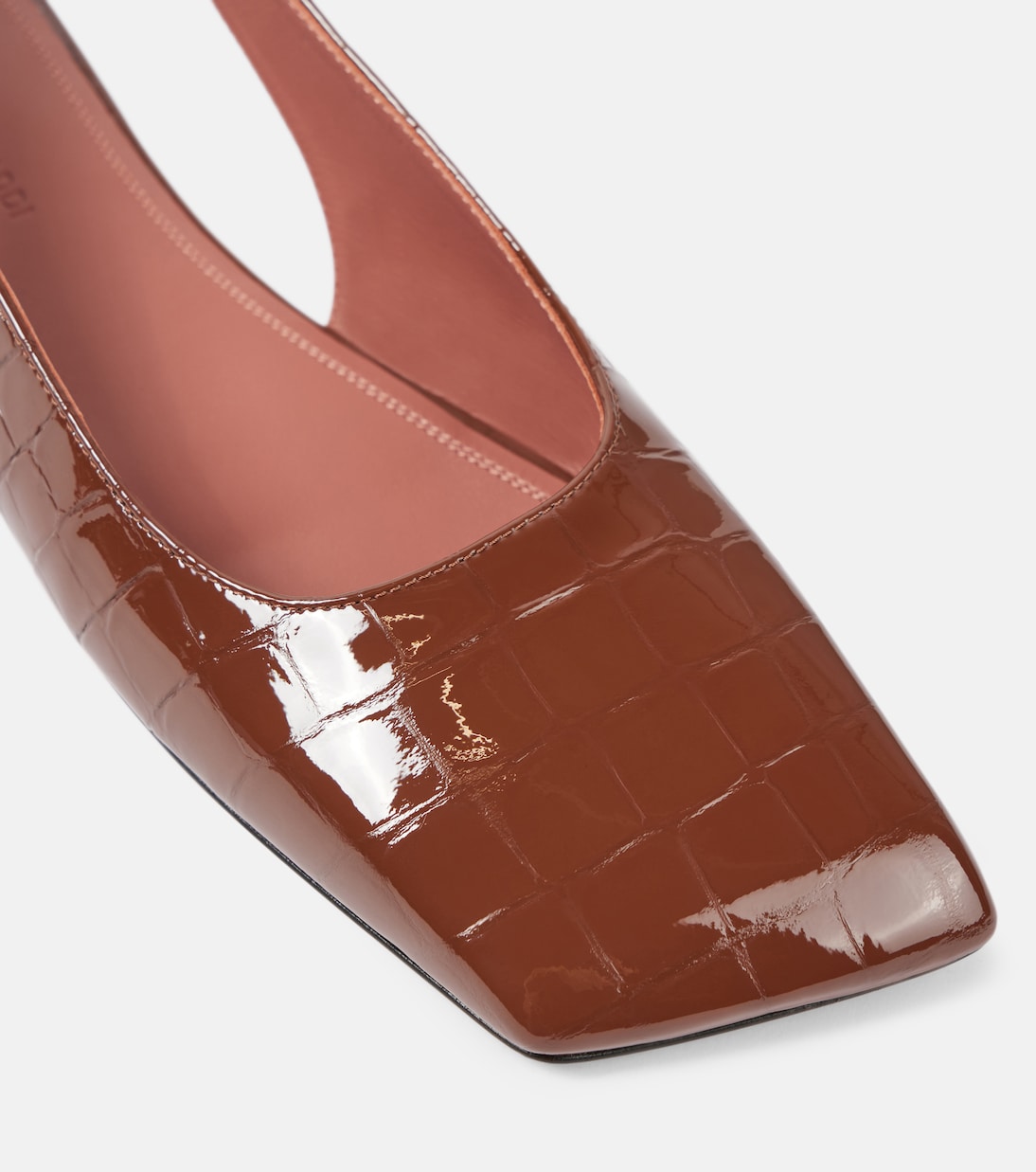 Ane patent leather slingback flats | Amina Muaddi