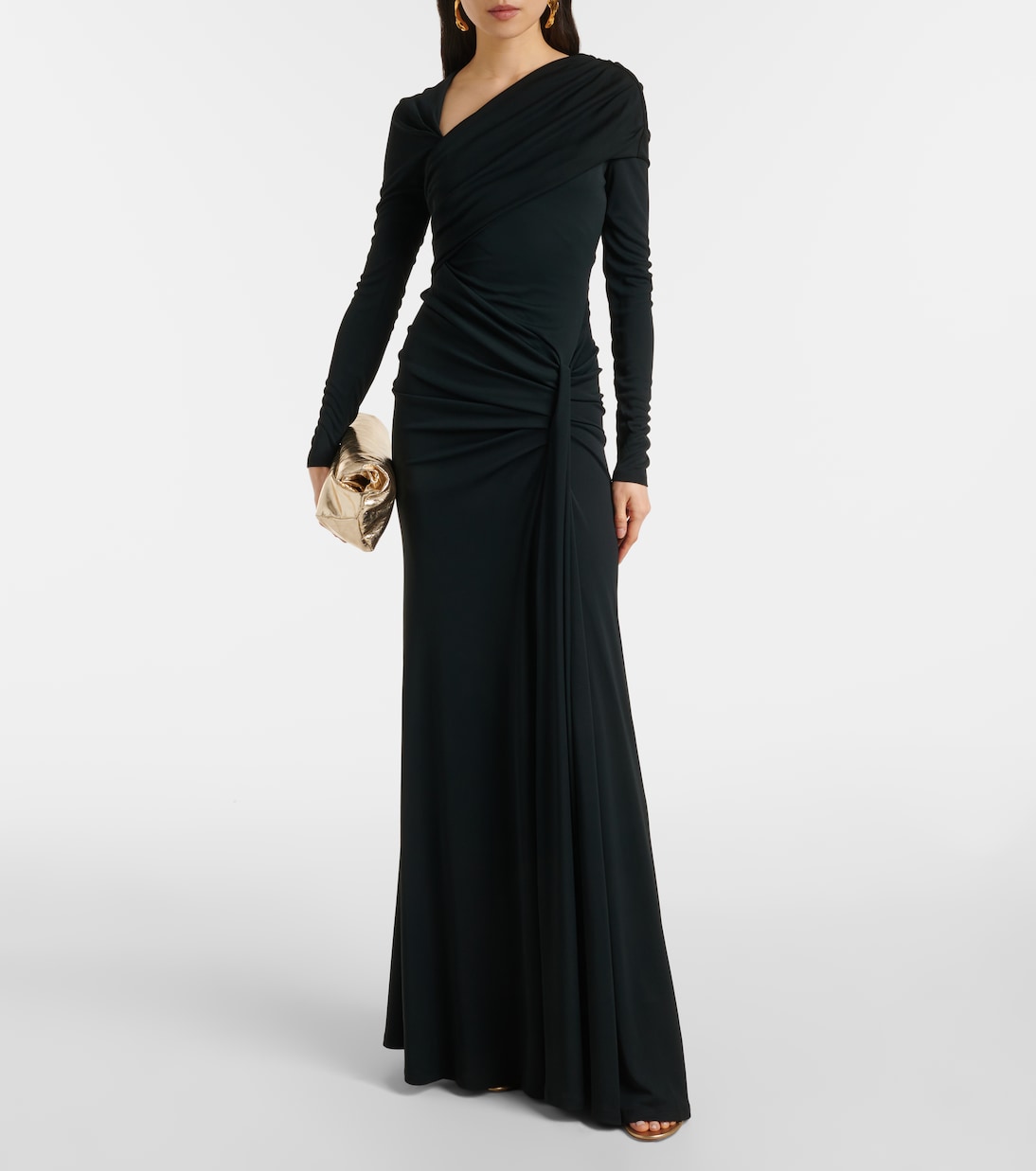 Draped jersey gown | Carolina Herrera