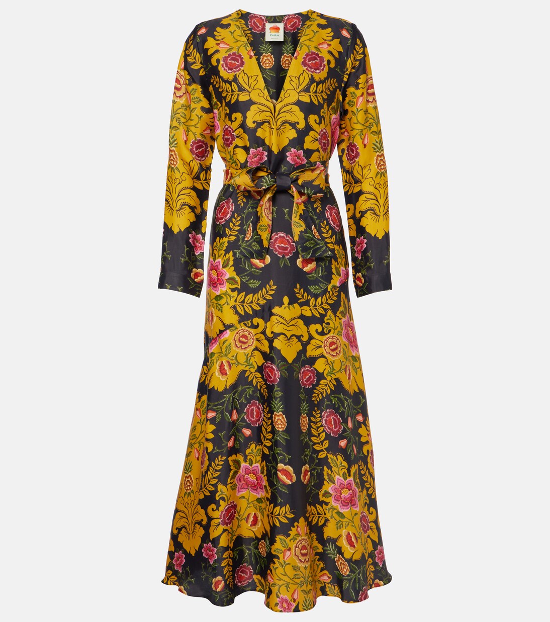 Arabesque Floral Black maxi dress in black - Farm Rio | Mytheresa