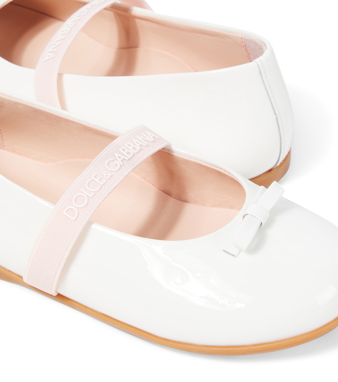 Bailarinas de piel | Dolce&Gabbana Kids