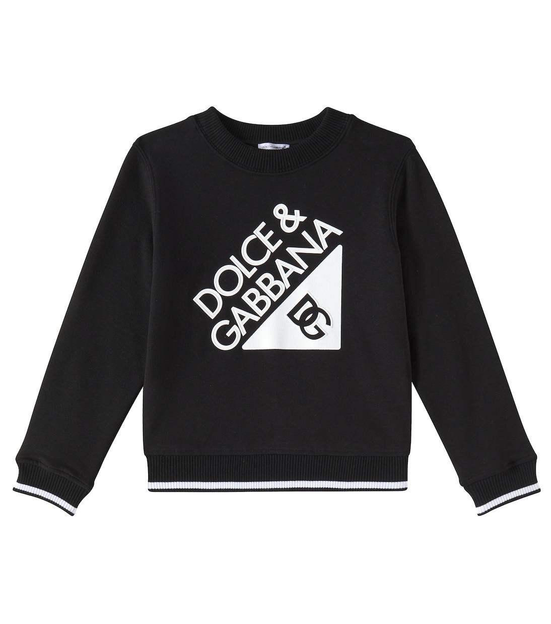 Logo cotton jersey sweatshirt | Dolce&Gabbana Kids