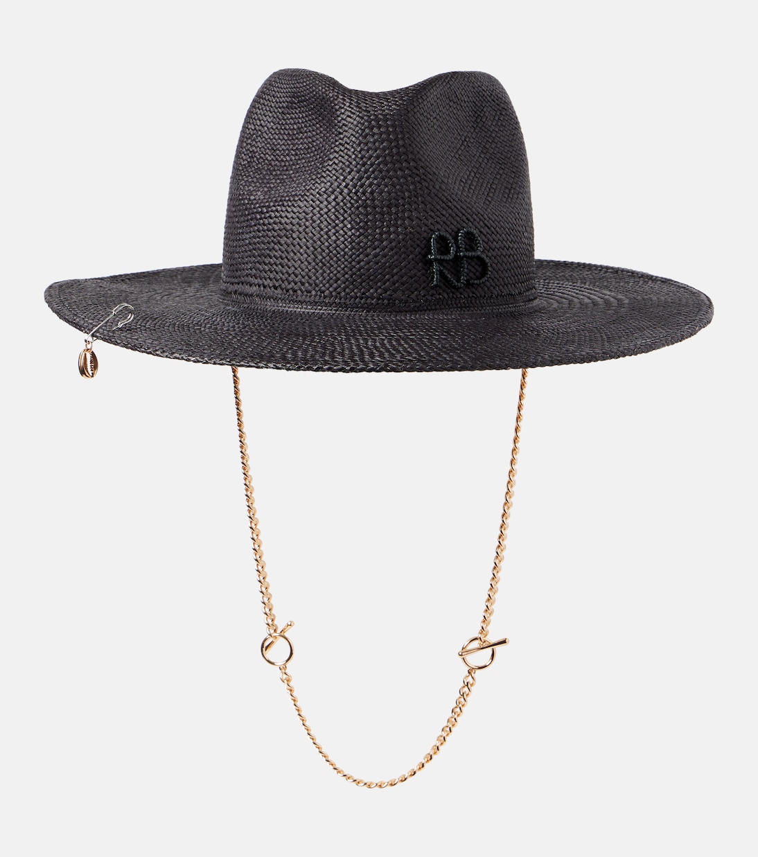 Logo chain-detail straw fedora  | Ruslan Baginskiy