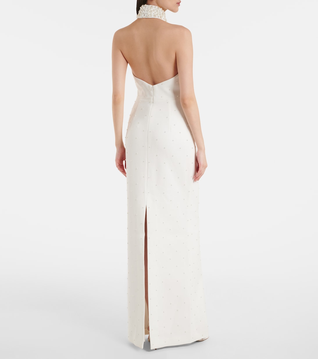 Robe de mariée longue La Peregrina en crêpe | Rebecca Vallance