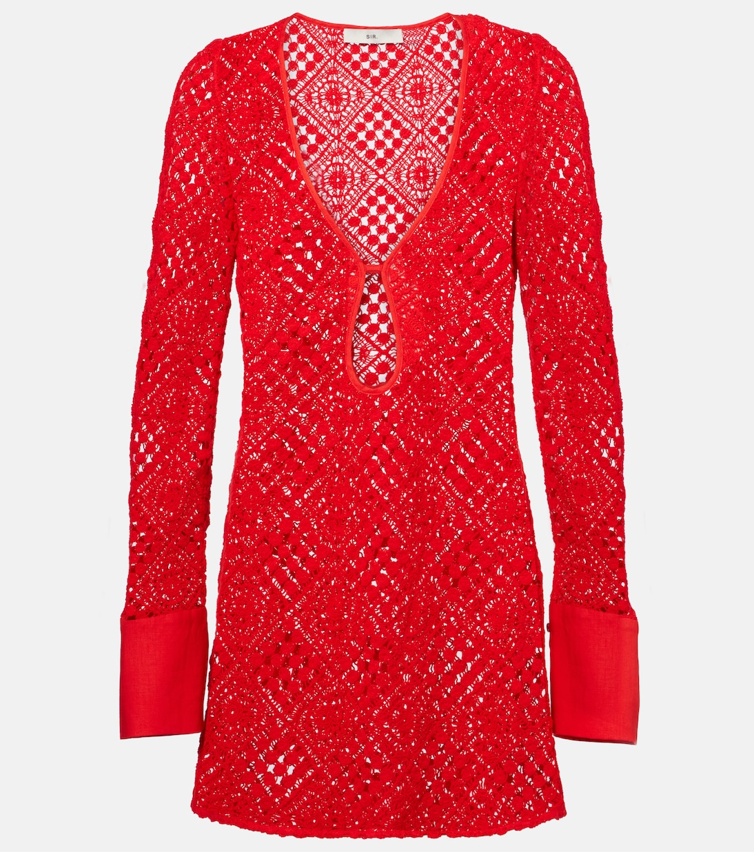 Robe Rayure en crochet de coton | SIR