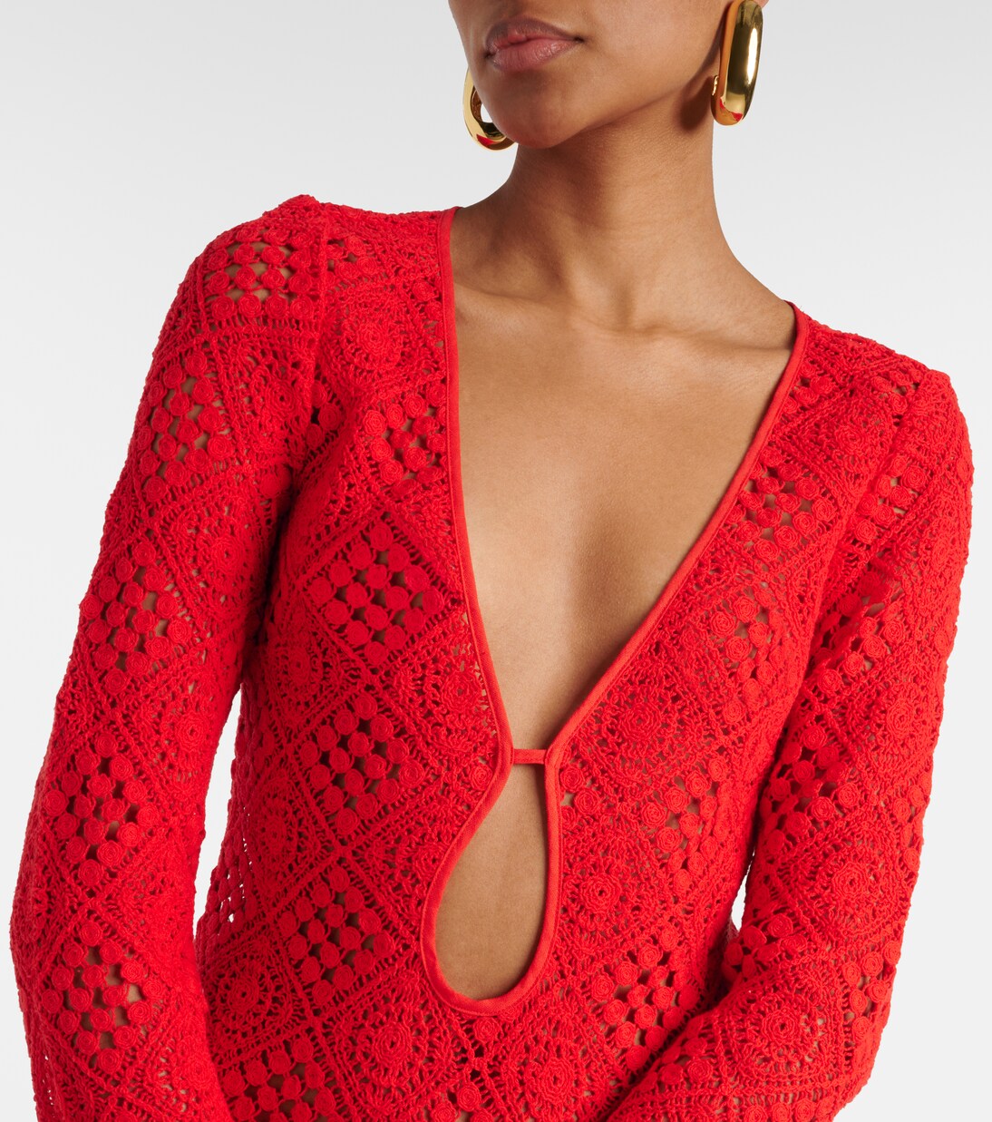 Robe Rayure en crochet de coton | SIR