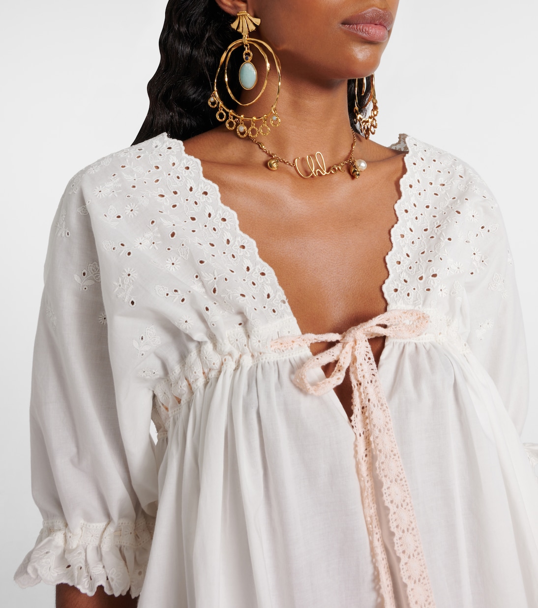 Minikleid aus einem Baumwollgemisch | Chloé