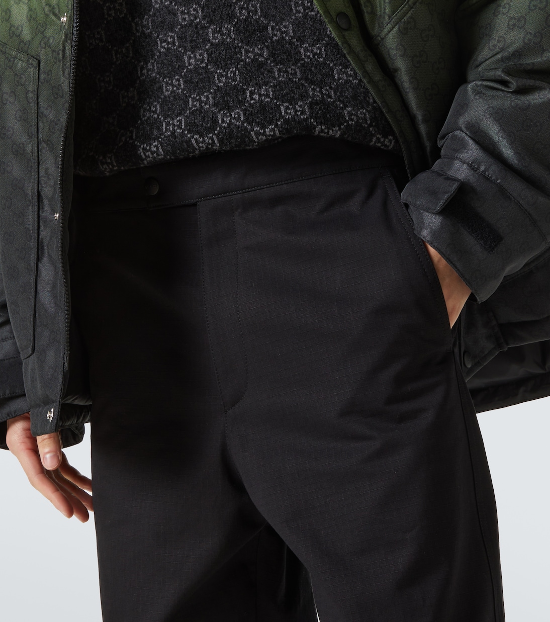 Cotton ripstop straight pants | Gucci
