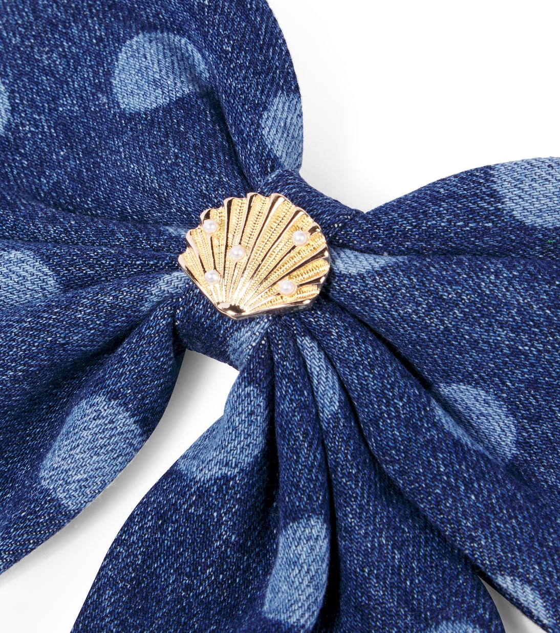 Pince à cheveux en denim à ornement | Self-Portrait Kids