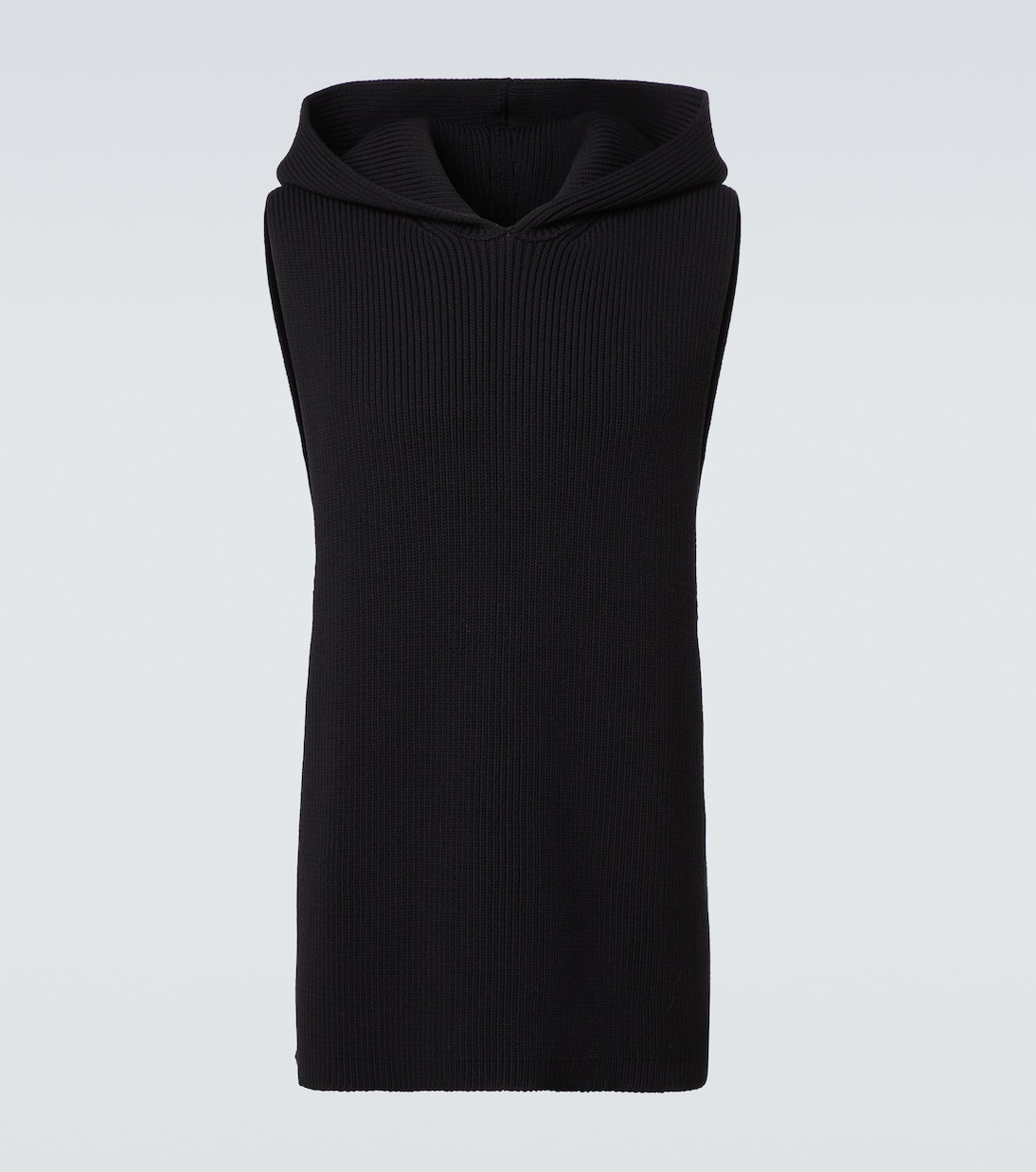 Ribbed-knit virgin wool sweater vest | Rick Owens