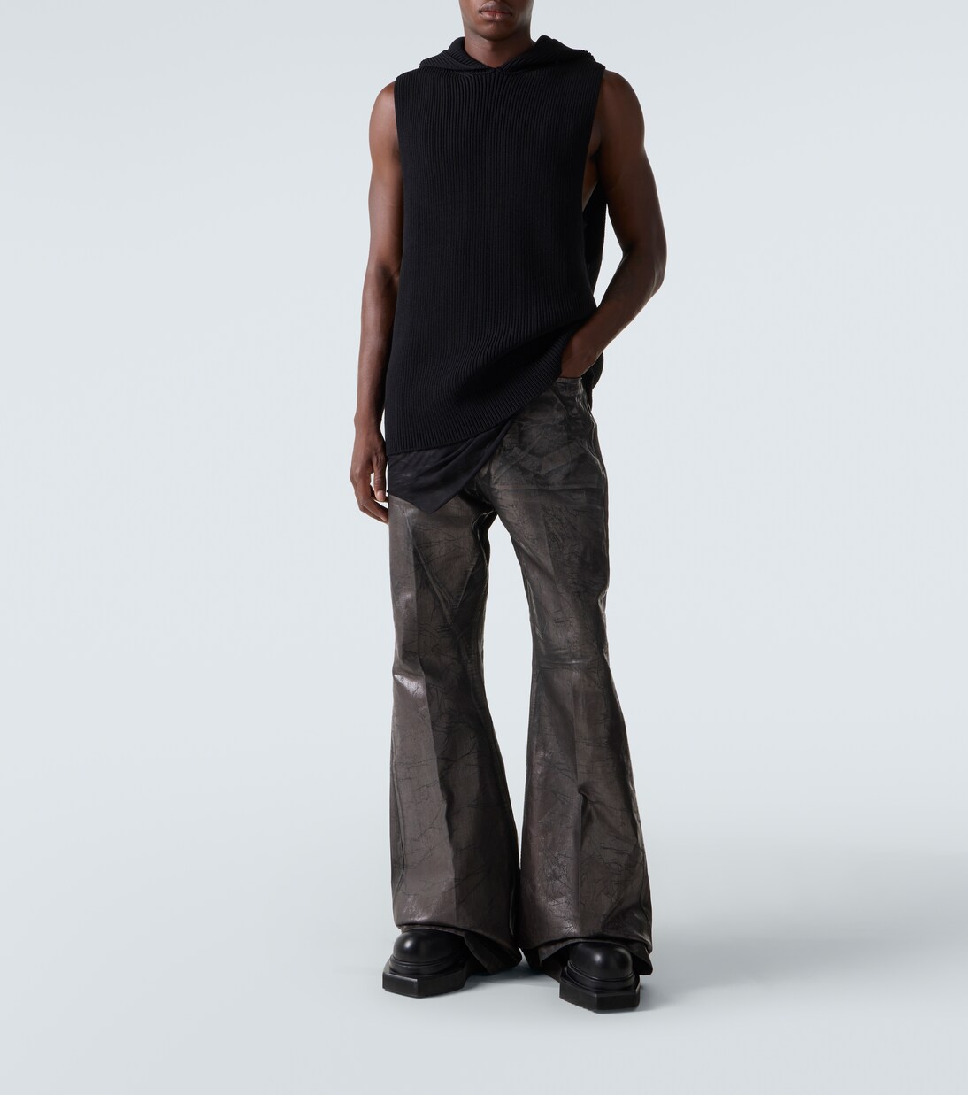 Ribbed-knit virgin wool sweater vest | Rick Owens