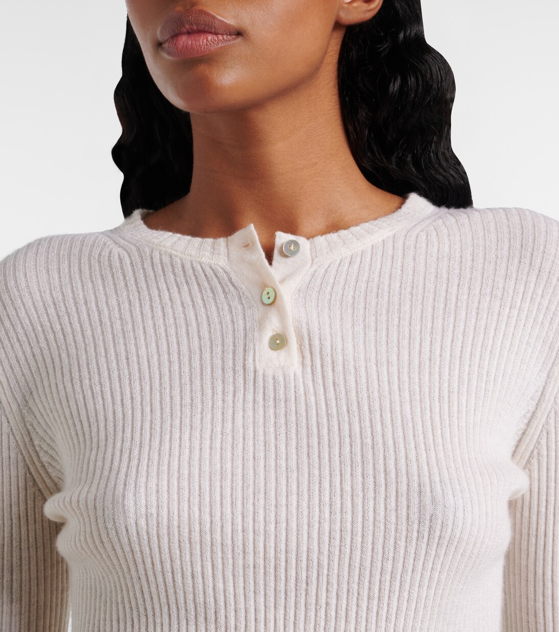 Henley-Top aus Kaschmir und Seide | Vince