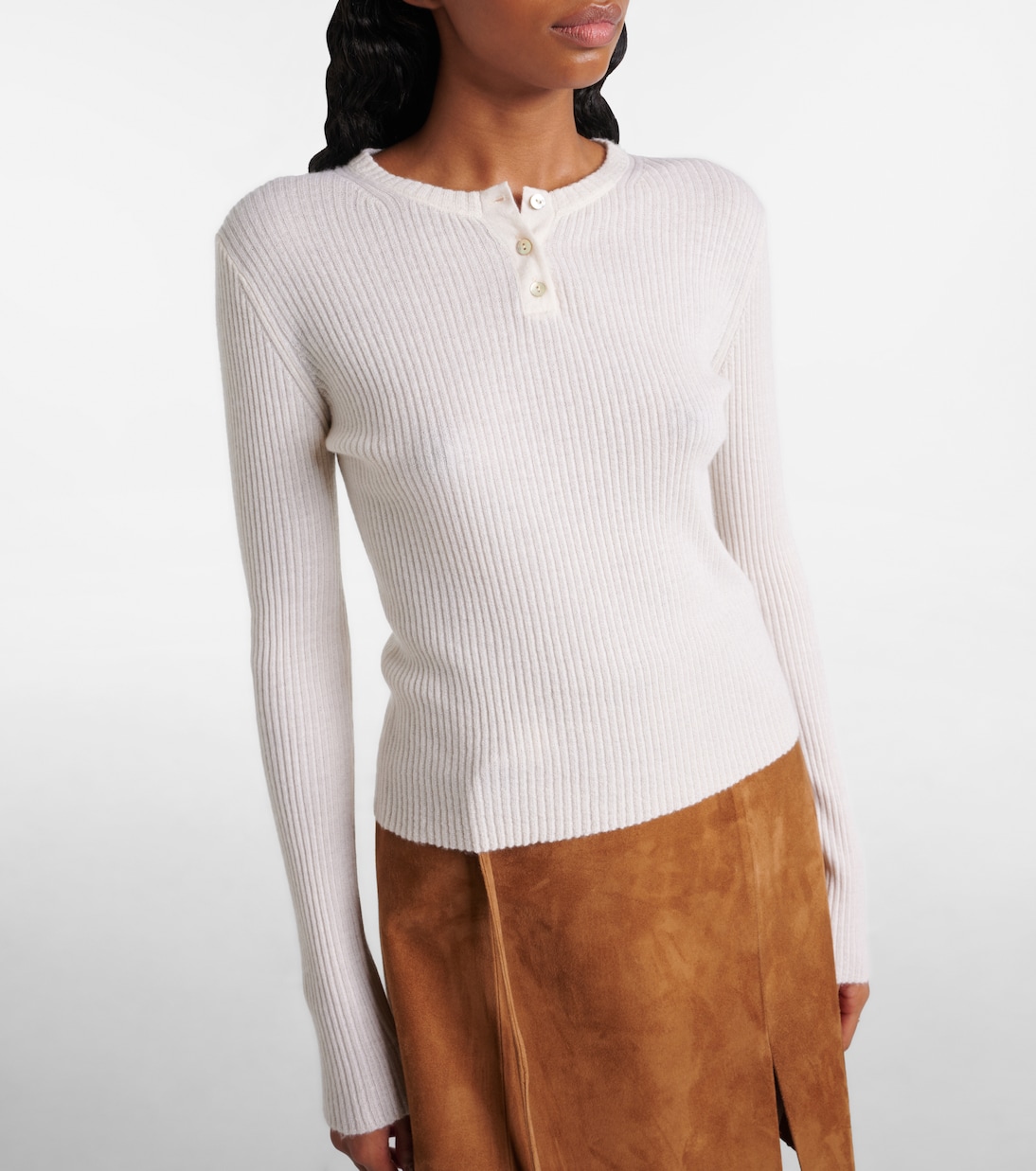 Henley-Top aus Kaschmir und Seide | Vince