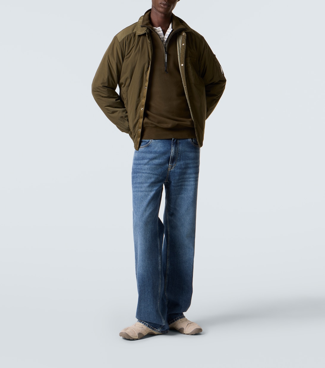 Lens cotton half-zip sweatshirt | C.P. Company