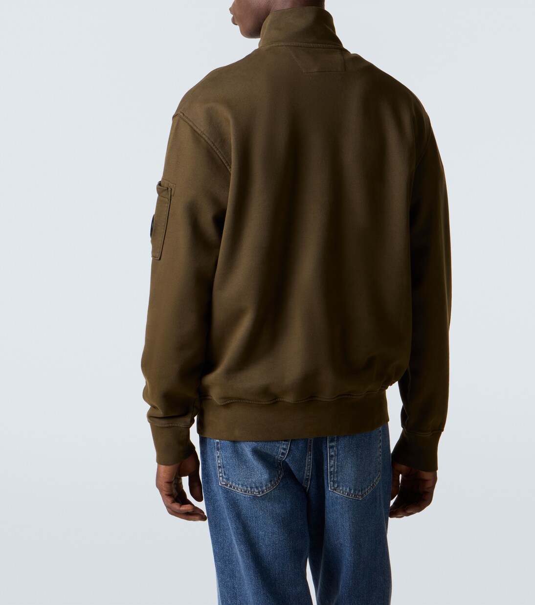 Lens cotton half-zip sweatshirt | C.P. Company